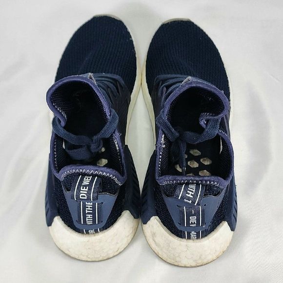 Adidas NMD XR1 Boost Shoes Blue Knit BY9819 Comfort 2017 Classic Women's Size 9 - Picture 8 of 9